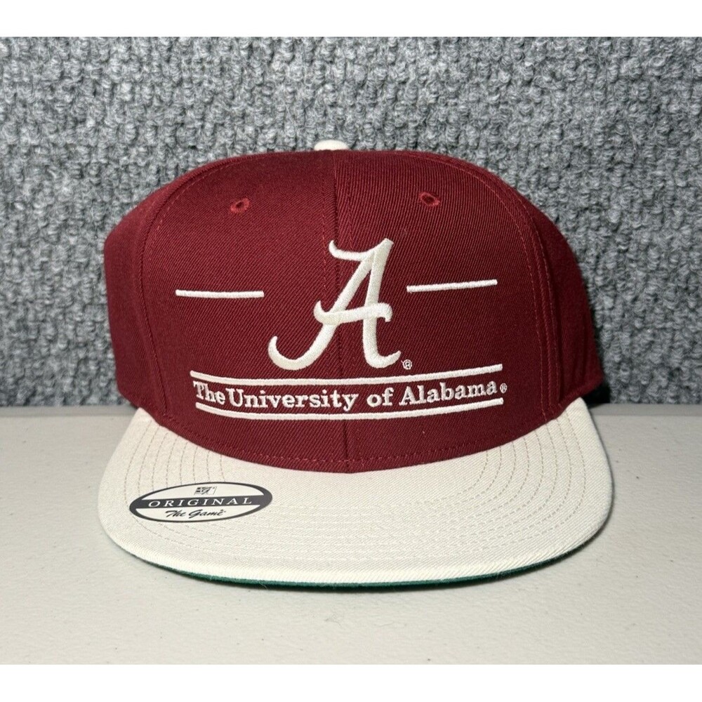 University Of Alabama Hat Crimson Tide Snapback Cap Burgundy‎ Cap Brand New OSFM
